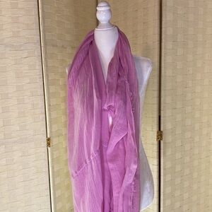 PINK LILAC SHEER SUMMER INFINITY SCARF  - BARBIECORE GUC